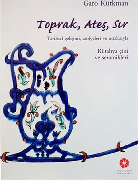 Toprak Ateş Sır Tarihsel Gelişimi Atölyeleri ve Ustalarıyla Kütahya Çini ve Seramikleri - Garo Kürkman kitap kapağı