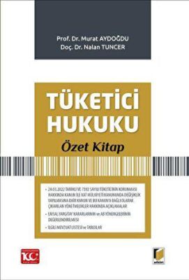Tüketici Hukuku Özet Kitap - Murat Aydoğdu kitap kapağı