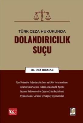 Türk Ceza Hukukunda Dolandırıcılık Suçu - Raif Bıkmaz kitap kapağı