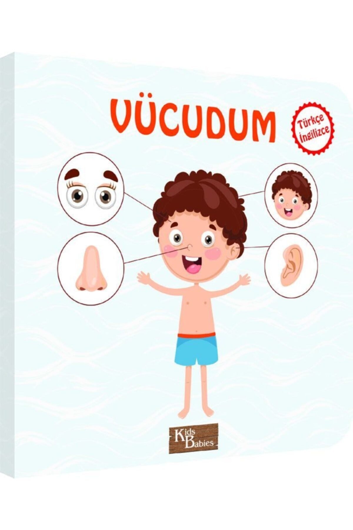 Türkçe Ingilizce Kitap - Vücudum 15x15 Cm kitap kapağı