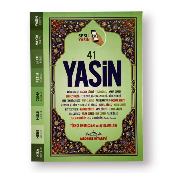 Türkçe Okunuşlu ve Mealli, Sesli 41Yasin-i Şerif (Çanta Boy) kitap kapağı