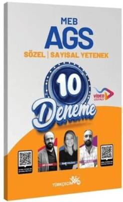 MEB-AGS Sözel-Sayısal Yetenek 10 Deneme Çözümlü - Ali Özbek kitap kapağı