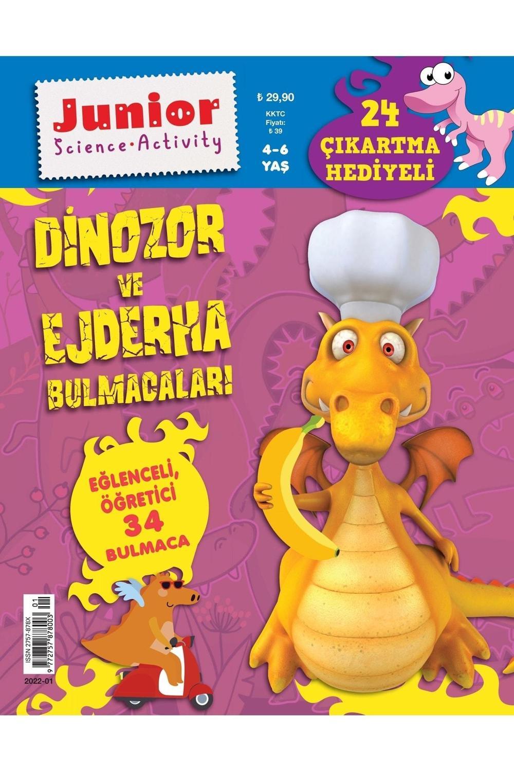 Turkuvaz Dergi Junior Eğlenceli Ejderha Öğretici 34 Bulmaca 24 Çıkartma | Turkuvaz Dergi