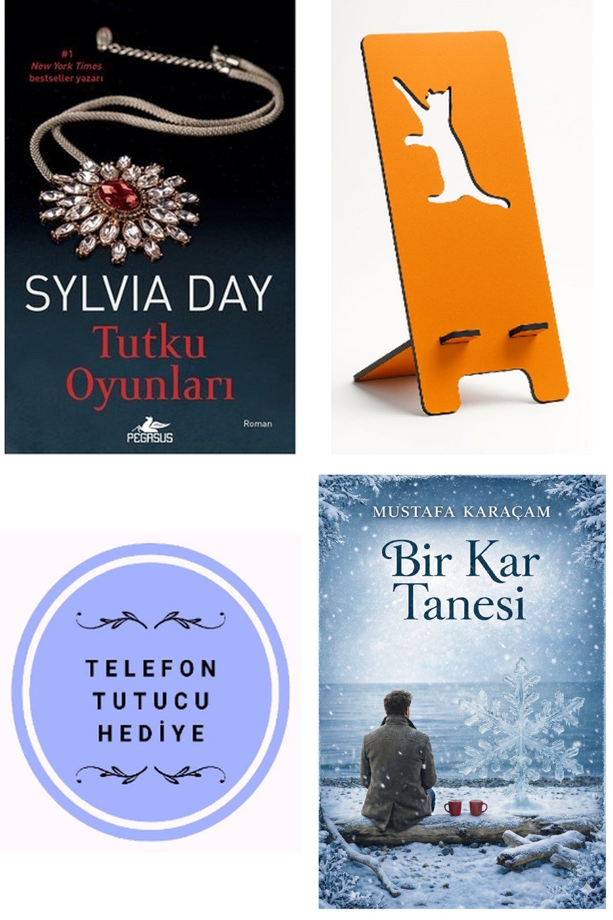 Tutku Oyunları - Sylvia Day + Telefon Tutucu + Bir Kar Tanesi kitap kapağı