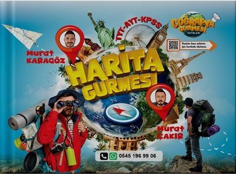 TYT AYT Coğrafya Harita Gurmesi Coğrafya Gurmesi Yayınları - Murat Çakır Murat Karagöz kitap kapağı
