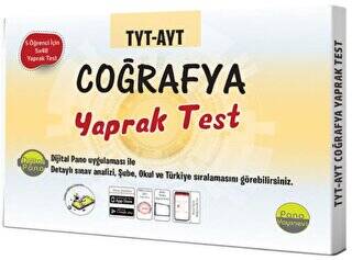 Pano Yayınevi TYT-AYT Coğrafya Yaprak Testleri Kutulu Dökme Test 5x48 Adet - Yusuf Öztürk kitap kapağı