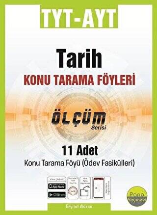 Pano Yayınevi TYT AYT Kimya Konu Tarama Föyleri Ölçüm Serisi 11 Fasikül - Kolektif kitap kapağı