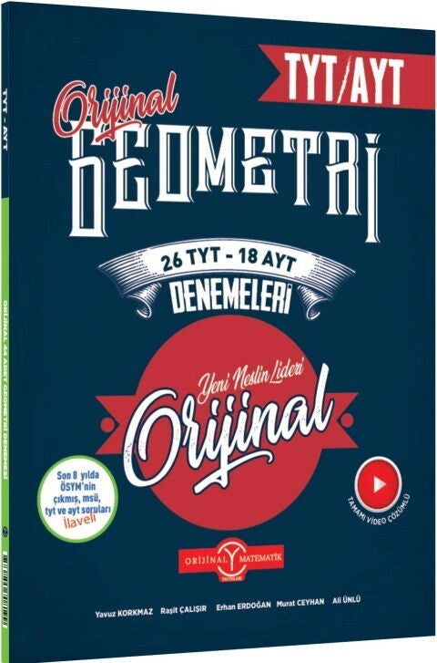 Tyt Ayt Geometri 26 Tyt 18 Ayt Denemeleri - Yavuz Korkmaz kitap kapağı