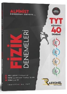 Rasyonel Yayınları Tyt Fizik 40 Lı Deneme Seti (Alpinist Serisi) (Yazarlarından Video Çözümlü) - Serdar Bekmez kitap kapağı