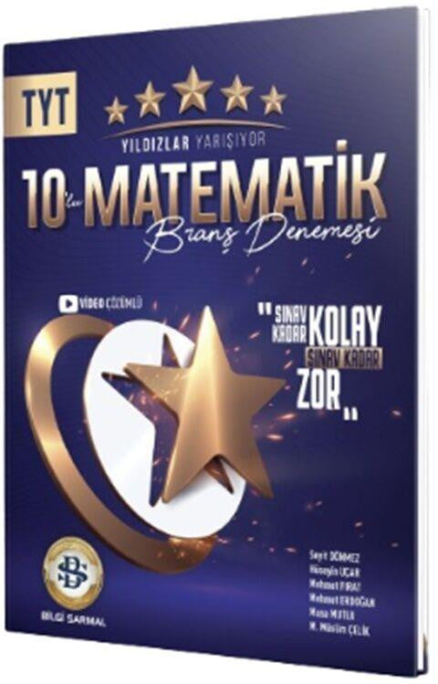 Bilgi Sarmal Yayınları TYT Matematik Yıldızlar Yarışıyor 10 lu Branş Denemesi - Kolektif kitap kapağı