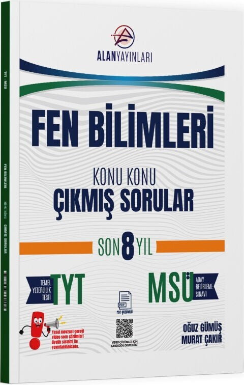 TYT MSÜ Fen Bilimleri Konu Konu Çıkmış Sorular Son 8 Yıl Alan Yayınları - Oğuz Gümüş kitap kapağı