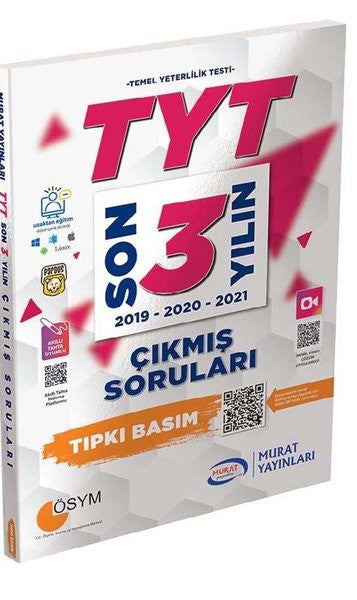 TYT Son 3 Yılın Çıkmış Sınav Soruları 2019-2021 - Kolektif kitap kapağı