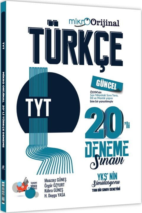 Tyt Türkçe 20 Li Deneme Sınavı Mikro kitap kapağı