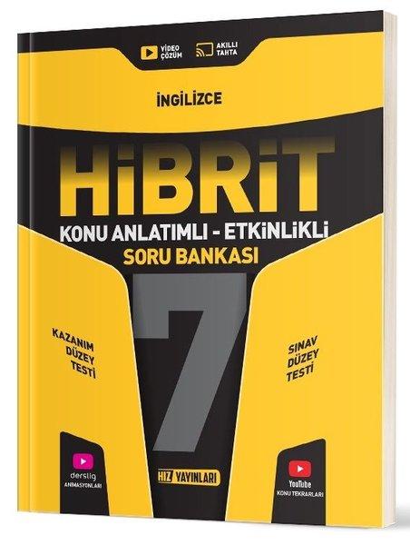 7. Sınıf Hibrit İngilizce Soru Bankası | Hız Yayınları (İnce Kapak) - Resim 1