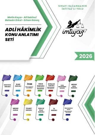İmtiyaz Adli Hakimlik Konu Anlatım Seti