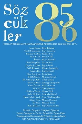 Sözcükler Dergisi Sayı: 85-86 Mayıs Haziran - Temmuz Ağustos 2020 | Sözcükler Yayınları (Ciltsiz) - Resim 1