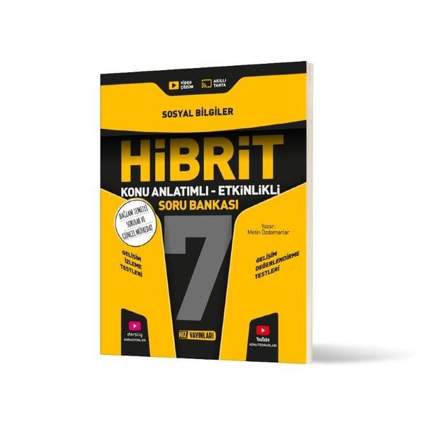 7. Sınıf Hibrit Sosyal Bilgiler Soru Bankası | Hız Yayınları (İnce Kapak) - Resim 1