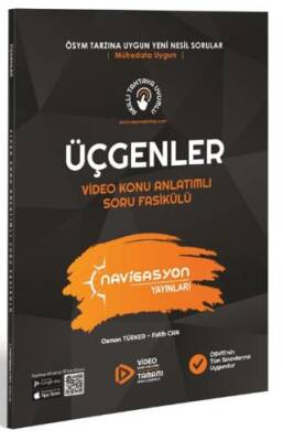 Üçgenler Video Konu Anlatımlı Soru Fasikülü - Osman Türker kitap kapağı