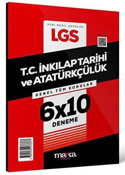 2025 LGS Genel Tüm Konular T.C. İnkılap Tarihi ve Atatürkçülük 6 Deneme | Marka Yayınları (İnce Kapak) - Resim 1