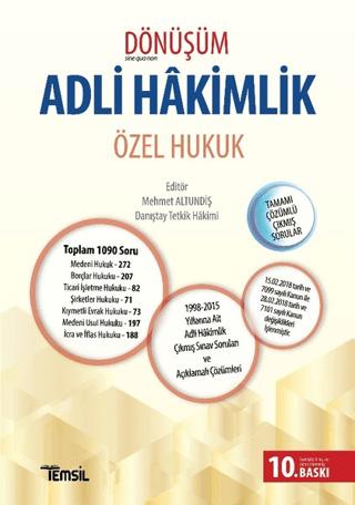 Dönüşüm Adli Hakimlik - Özel Hukuk | Temsil Kitap (Ciltsiz) - Resim 1