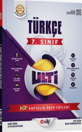 Ulti Yayınları 7. Sınıf Türkçe Haftalık Ödev Föyleri - Kolektif kitap kapağı