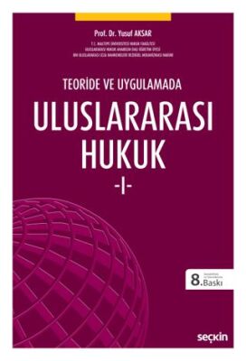 Uluslararası Hukuk - I - Yusuf Aksar kitap kapağı