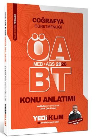 2026 MEB AGS ÖABT Coğrafya Öğretmenliği Konu Anlatımı | Yediiklim Yayınları (Ciltsiz) - Resim 1