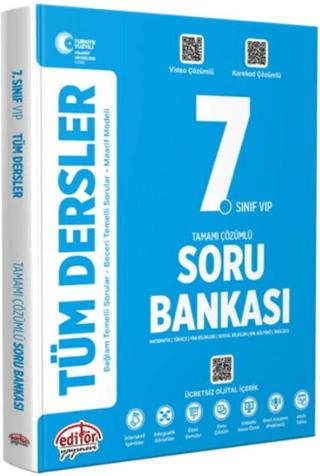 7. Sınıf Tüm Dersler Soru Bankası | Editör Yayınevi (Ciltsiz) - Resim 1
