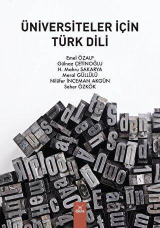 Üniversiteler İçin Türk Dili Dora Yayınları - Zeliha Işık kitap kapağı