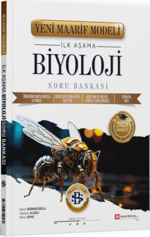 Üniversiteye Hazırlık Biyoloji İlk Aşama Maarif Model Soru Bankası Bilgi Sarmal kitap kapağı