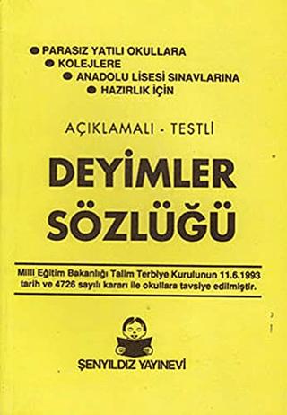 Deyimler Sözlüğü (Orta Boy) | Şenyıldız Yayınevi (Ciltsiz) - Resim 1
