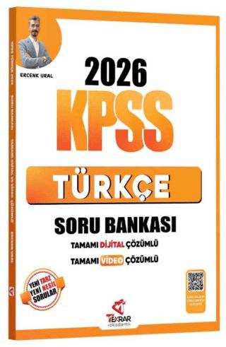 2026 KPSS Türkçe Soru Bankası | Tekrar Akademi Yayınları (Ciltsiz) - Resim 1