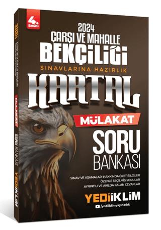 2024 Çarşı ve Mahalle Bekçiliği Sınavlarına Hazırlık Kartal Mülakat Soru Bankası | Yediiklim Yayınları (Ciltsiz) - Resim 1