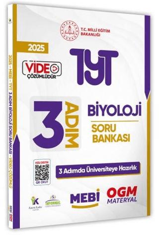 2025 TYT MEBİ-OGM 3 ADIM Biyoloji Soru Bankası Video Çözümlü