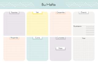 Haftalık Planlayıcı 6 | Wenote Tasarım - Resim 1