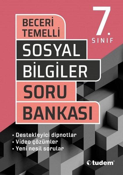 7.Sınıf Sosyal Bilgiler Beceri Temelli Soru Bankası | Tudem Yayınları - Ders Kitapları (İnce Kapak) - Resim 1