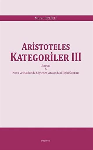 Aristoteles Kategoriler 3