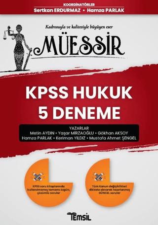 Müessir KPSS Hukuk 5 Deneme | Temsil Kitap (Ciltsiz) - Resim 1