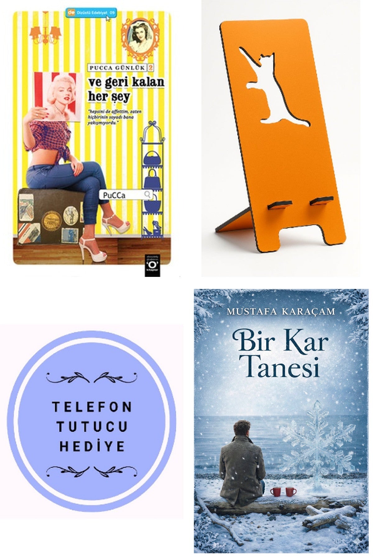 Ve Geri Kalan Her Şey - Pucca Günlük 2. Kitap - Pucca + Telefon Tutucu + Bir Kar Tanesi kitap kapağı