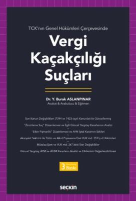 Vergi Kaçakçılığı Suçları - Y. Burak Aslanpınar kitap kapağı