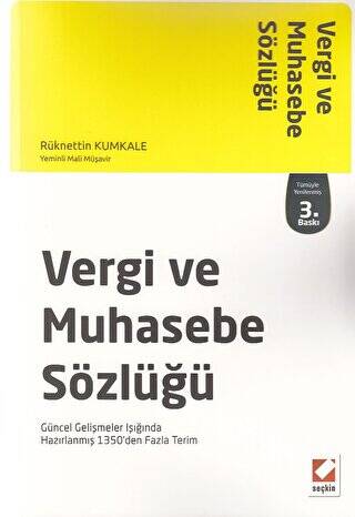 Vergi ve Muhasebe Sözlüğü - Rüknettin Kumkale kitap kapağı