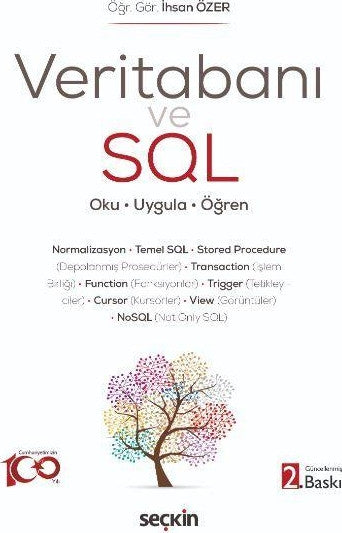 Veritabanı ve SQL kitap kapağı