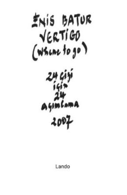 Vertigo (Where To Go) - Enis Batur kitap kapağı