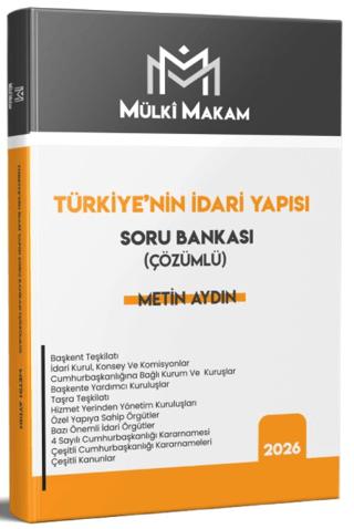 Mülki Makam Türkiye'nin İdari Yapısı Soru Bankası Çözümlü | Statü Akademi Yayınları (Ciltsiz) - Resim 1