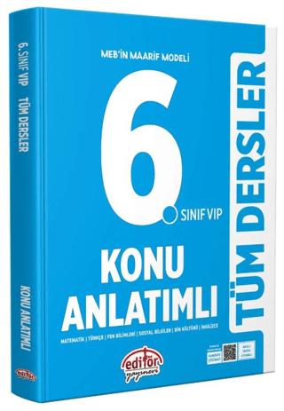 6. Sınıf VIP Tüm Dersler Konu Anlatımlı