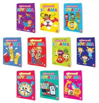 Eğlenceli Boyama Seti - 10 Kitap Takım