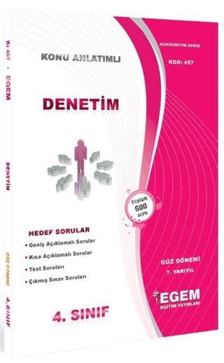 4. Sınıf Denetim Konu Anlatımlı Soru Bankası (Kod 457)