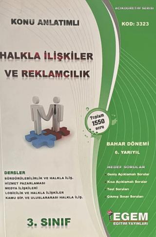 3. Sınıf 6. Yarıyıl Konu Anlatımlı Halkla İlişkiler ve Reklamcılık - Kod 3323