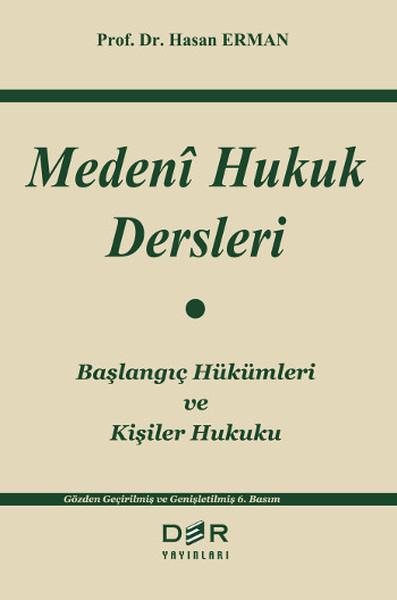 Medeni Hukuk Dersleri | Der Yayınları - Hukuk Dizisi (İnce Kapak) - Resim 1
