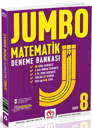 8 Matematik Jumbo Deneme Bankası | Model Eğitim Yayıncılık (Ciltsiz) - Resim 1